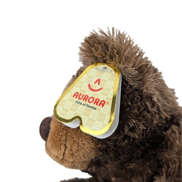 Aurora Mini Flopsie Boone Brown Bear Plush 7" Stuffed Animal Teddy #16491 NWT - Picture 6 of 7